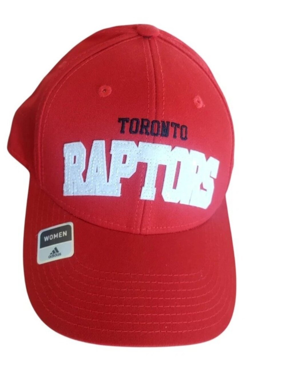 Toronto Raptors Womens Hat Adidas Snapback Cap Sequin Sparkle Logo Red New